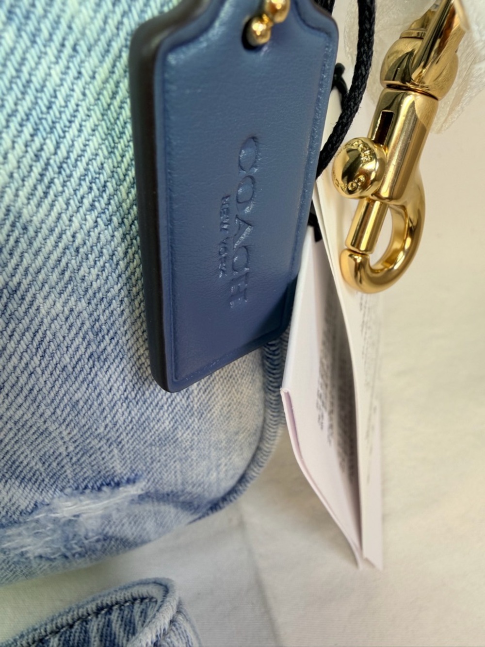 Coach Denim Teri Shoulder/ Crossbody Bag CDY78 - Picture 3 of 12